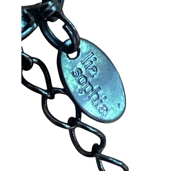 Lia Sophia Harvest Moon Necklace Multi Cord Mother of Pearl Seed Bead Adj 17" - Picture 5 of 5